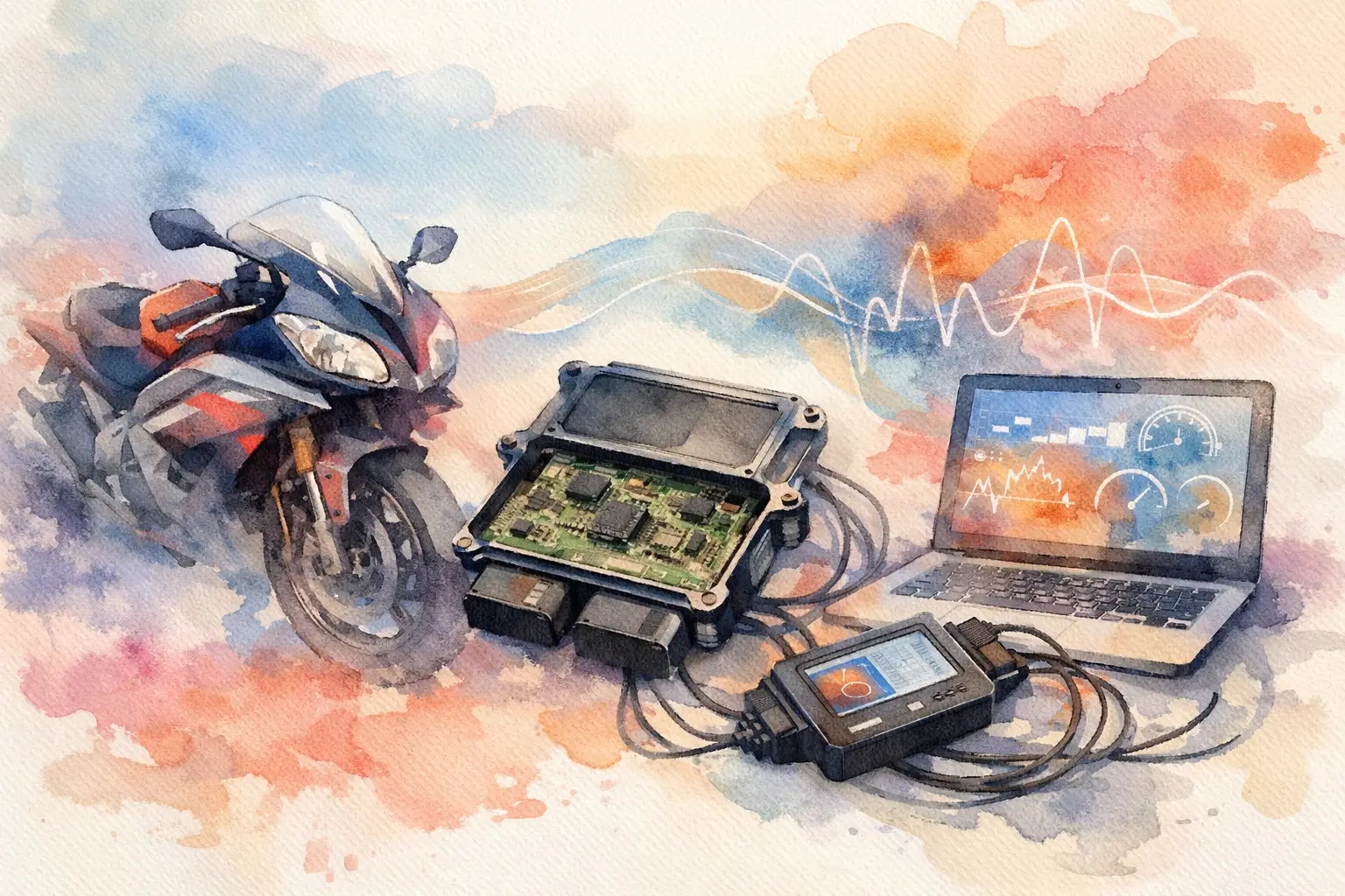 Reprogrammation moto ECU, méthode et contrôles